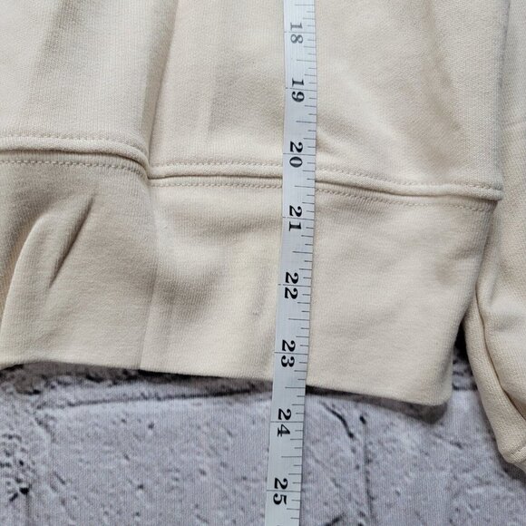 Wellbeing Being Well Goldie Cotton Sweatshirt In Bone White Cream NWT Size M - Picture 12 of 14